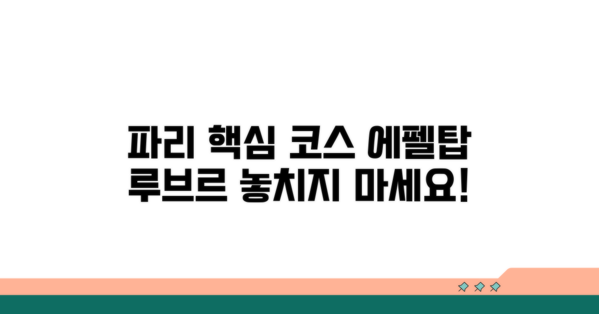 파리 핵심 코스: 에펠탑 & 루브르