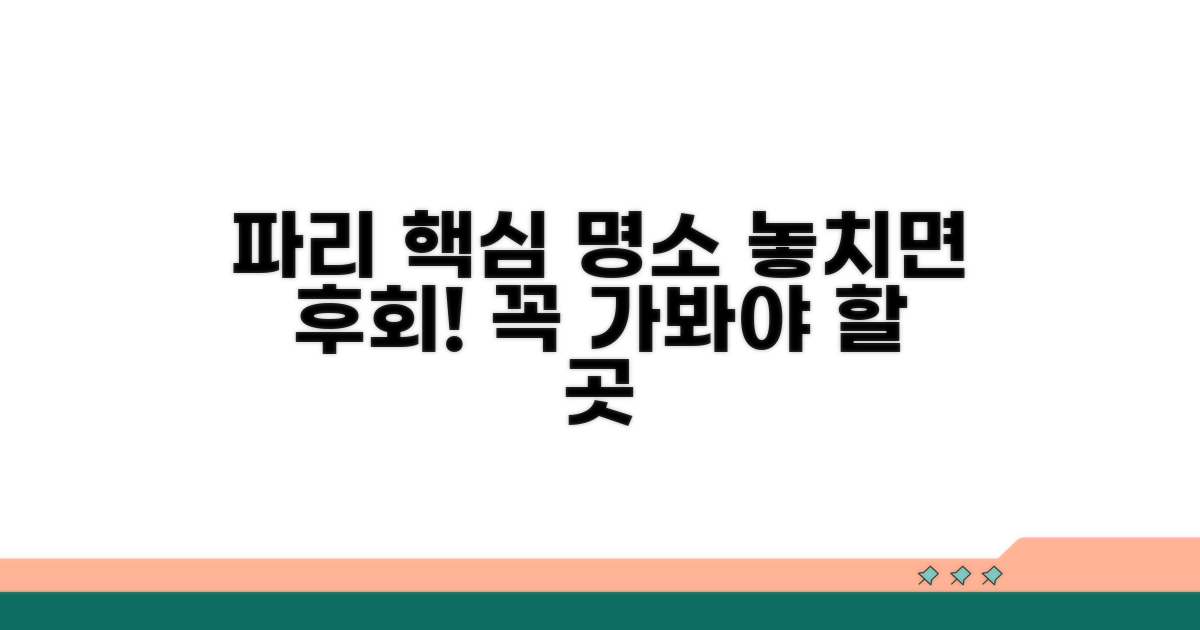 놓치면 후회할 파리 명소 추천
