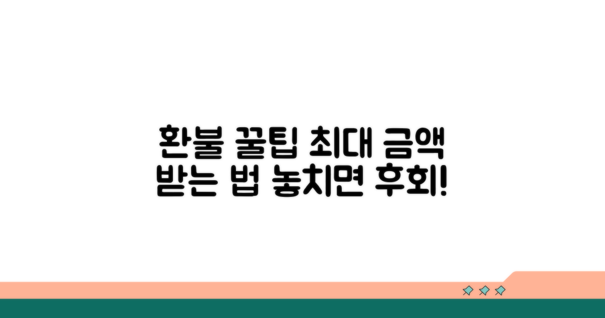 환불금액 최대한 받는 꿀팁