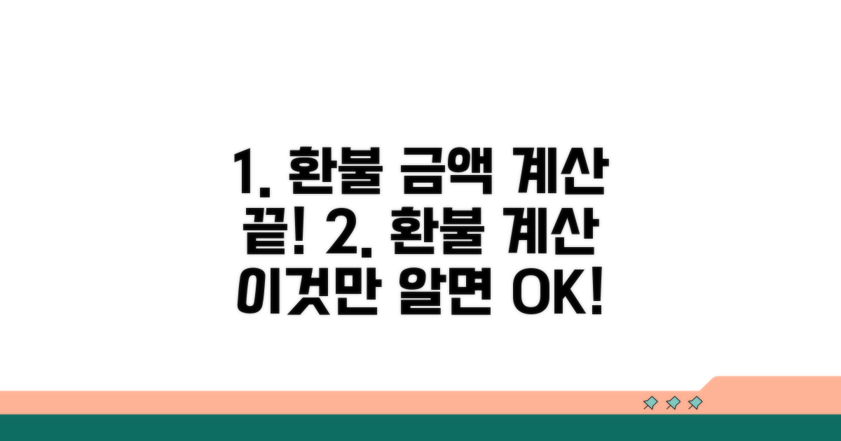 환불금액, 이것만 알면 계산 끝!