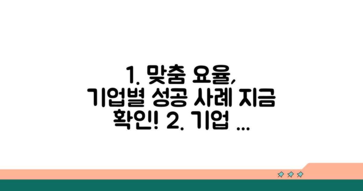 기업별 맞춤 요율 적용 사례
