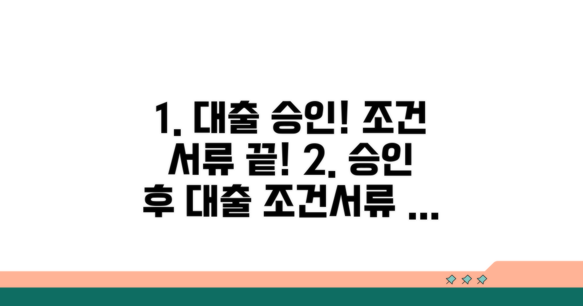 인가 후 대출 조건과 준비 서류