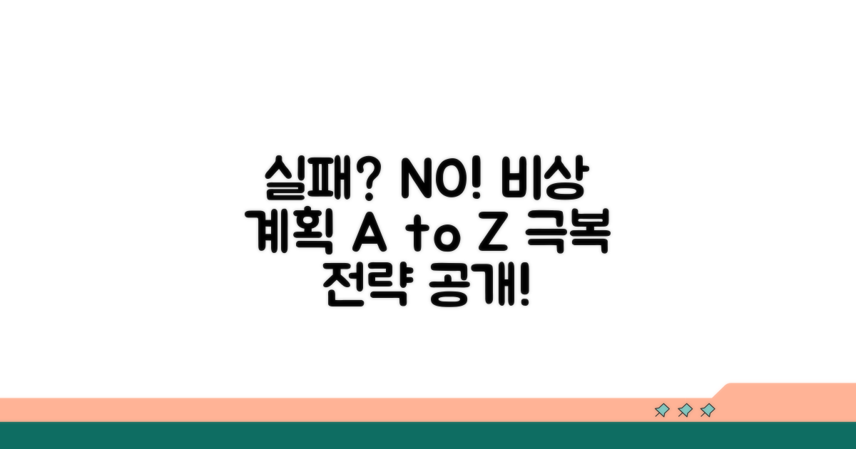 실패 시 대처할 수 있는 비상 대책