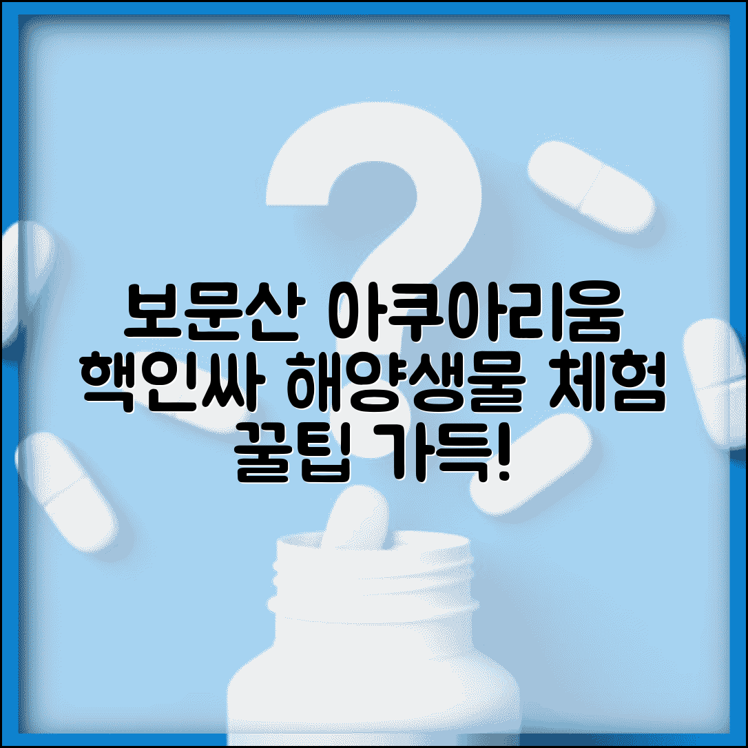 보문산 아쿠아리움 관람 가이드 | 인기 해양생물과 체험 프로그램