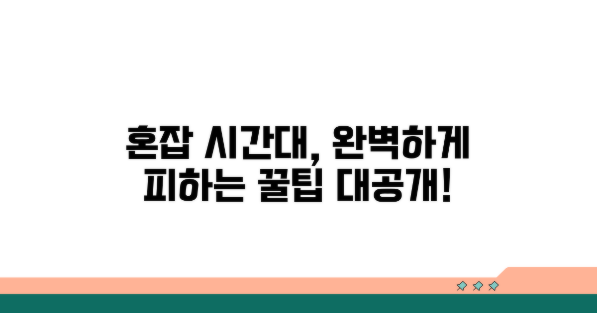 혼잡 시간대 완벽 피하기