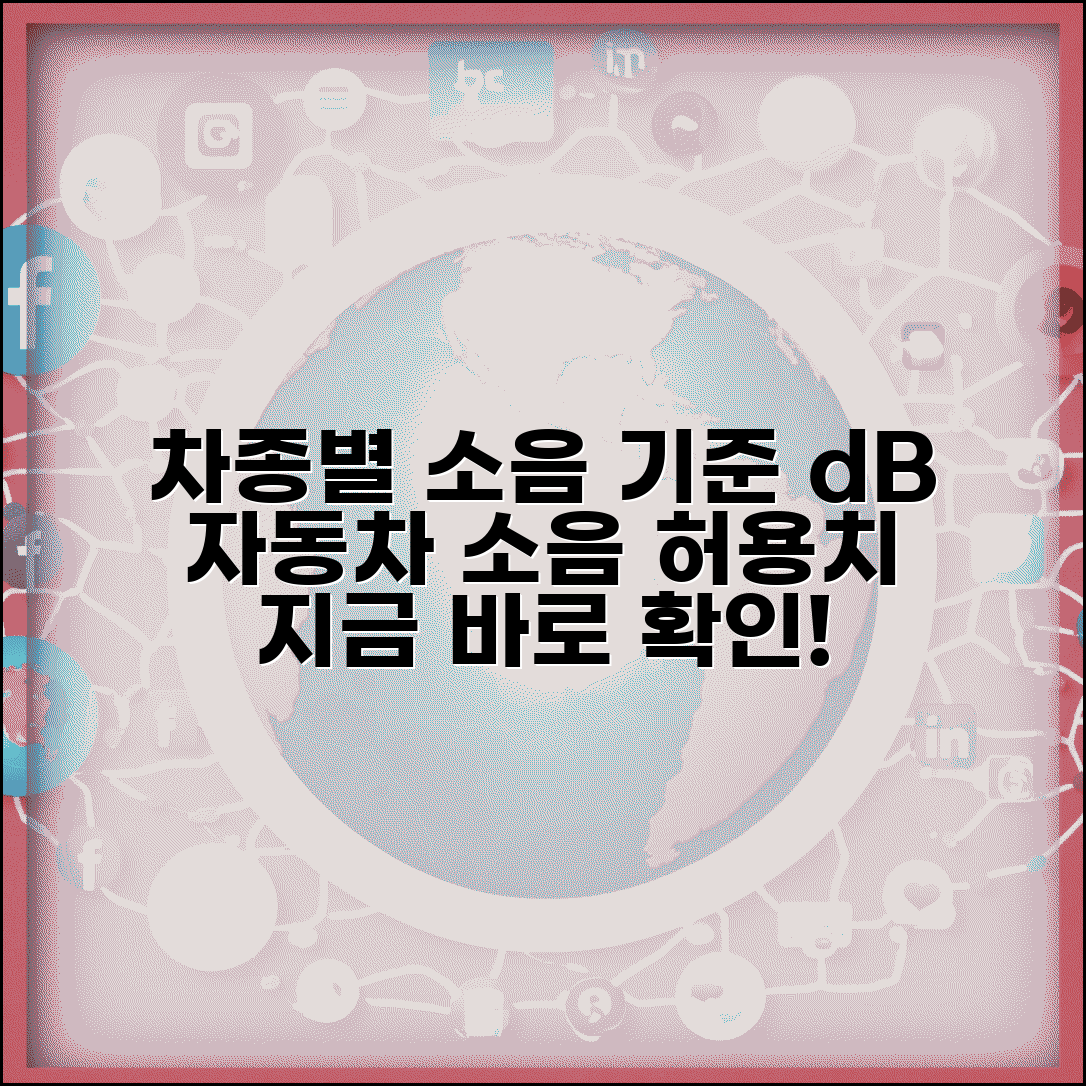 소음 허용 기준 차종별 dB | 자동차 소음 허용 기준치