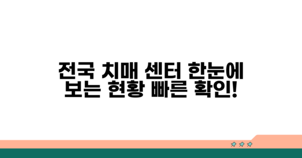 전국 치매안심센터 현황 한눈에
