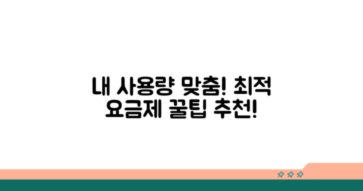 내 사용량 맞춤 요금제 추천