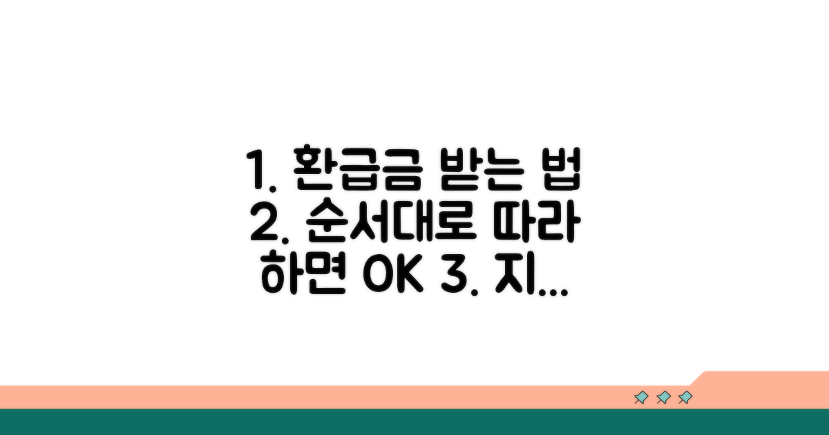 환급금 받는 법, 순서대로 따라 하기