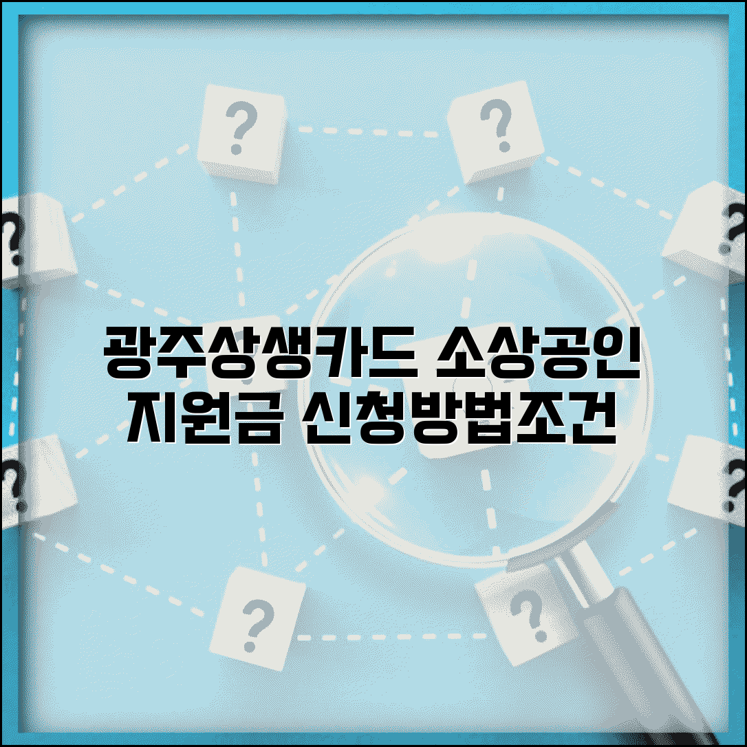 광주상생카드 소상공인 지원 혜택 | 사업자 지원금 신청 방법 및 조건 총정리