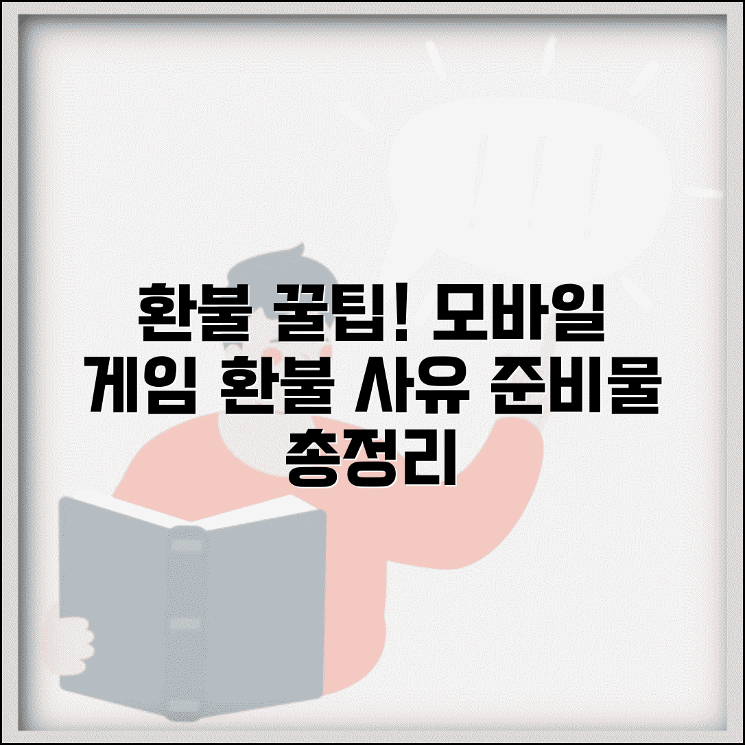 모바일게임 환불사유 작성법 | 인앱결제 취소 필수 정보 및 준비물 총정리