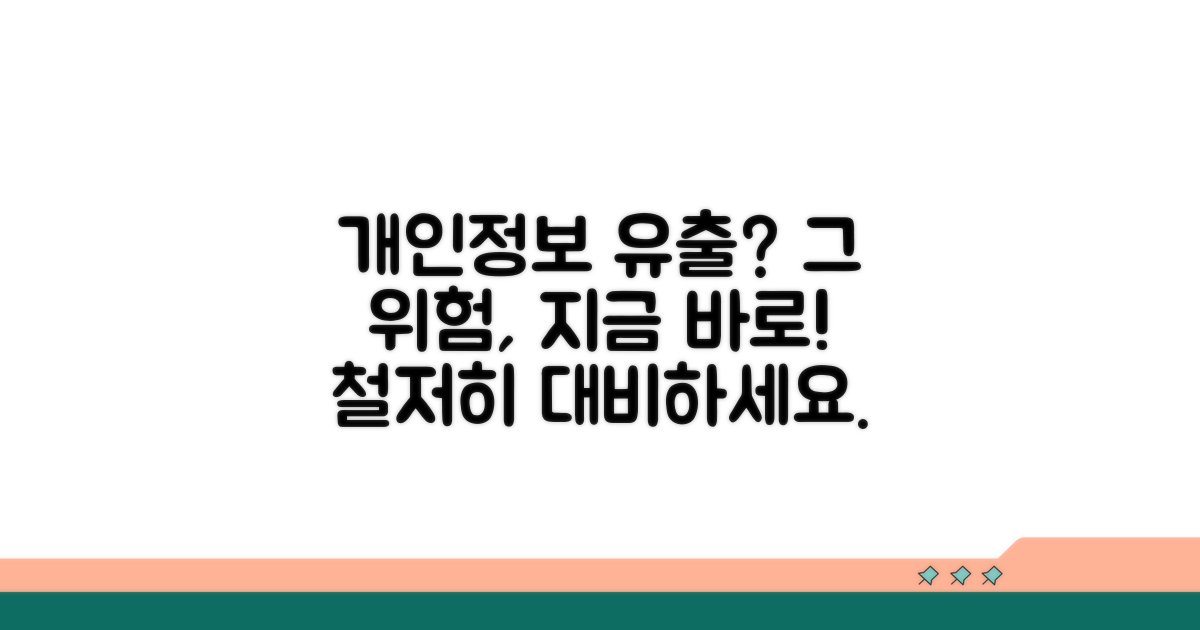 개인정보 노출, 이런 위험 조심