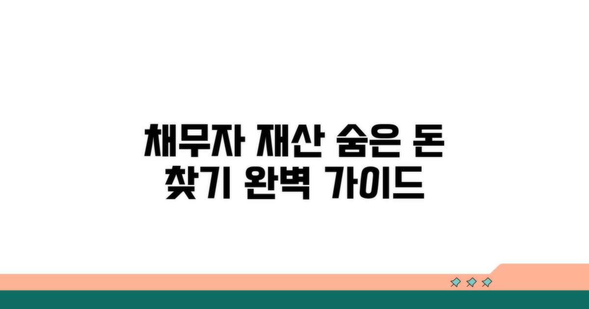 채무자 재산 찾기 쉬운 절차