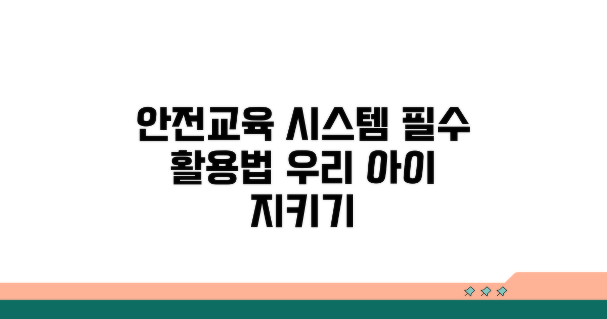 어린이안전교육 시스템 활용법