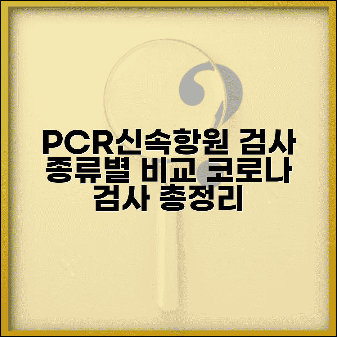 코로나 검사 비용 총정리 | PCR, 신속항원, 항체 검사 가격 및 유형별 비교