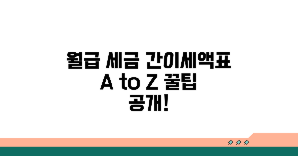월급 간이세액표, 기본 개념부터