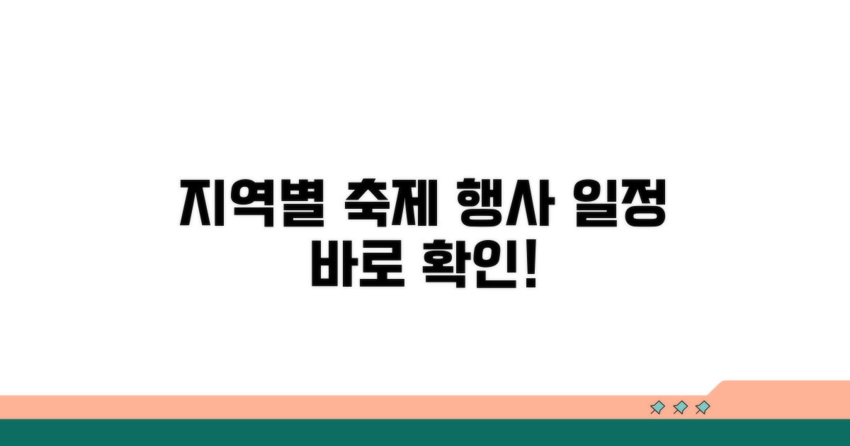 지역별 기념행사 일정 확인