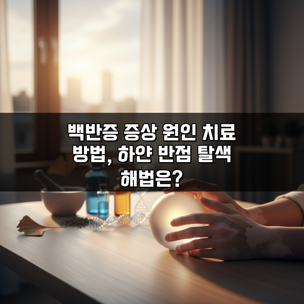 백반증 증상 원인 치료 방법, 하얀 반점 탈색 해법은?