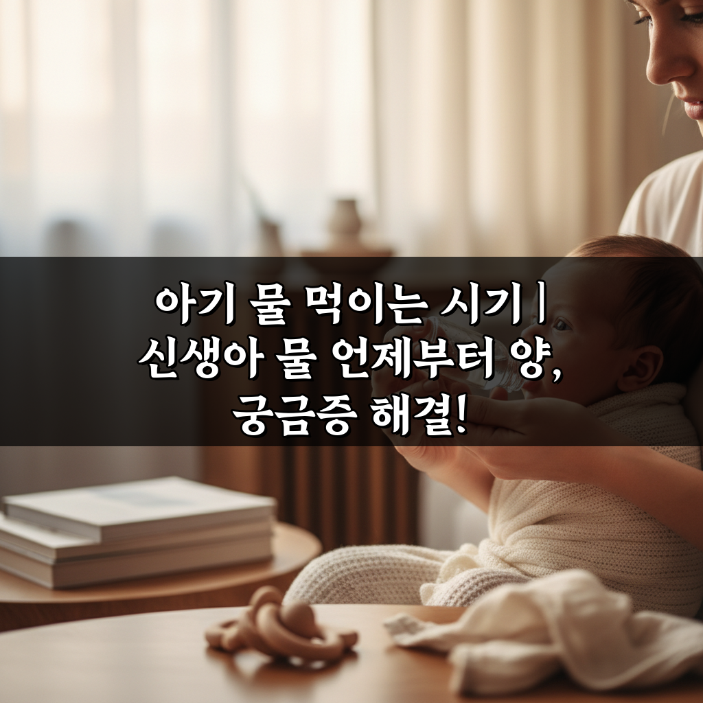 아기 물 먹이는 시기 | 신생아 물 언제부터 양, 궁금증 해결!