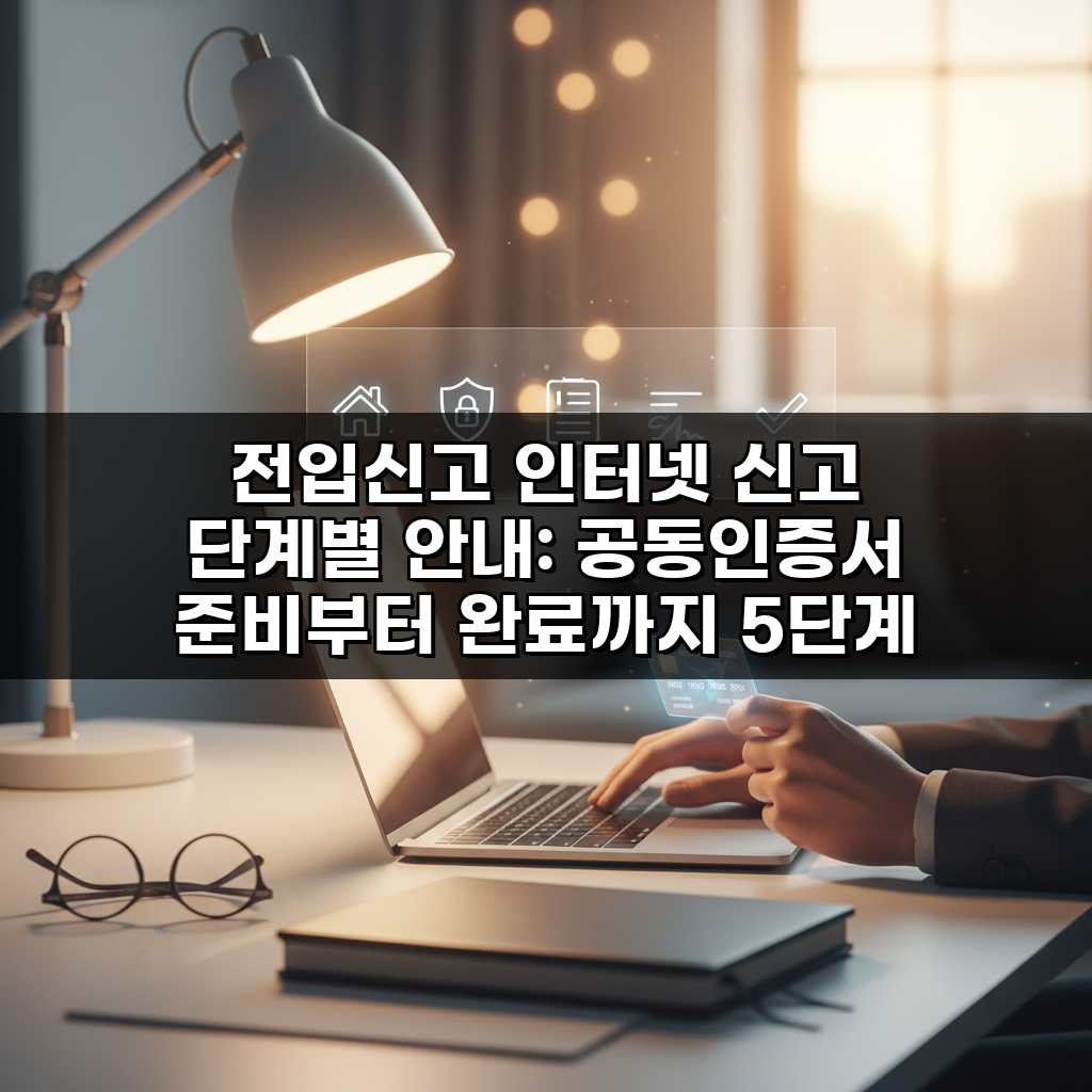 전입신고 인터넷 신고 단계별 안내: 공동인증서 준비부터 완료까지 5단계