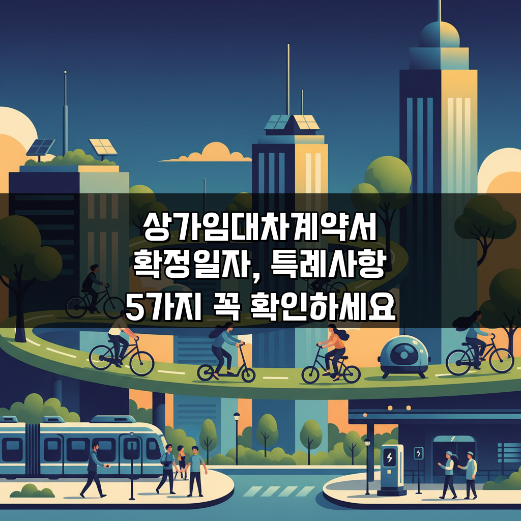 상가임대차계약서 확정일자, 특례사항 5가지 꼭 확인하세요