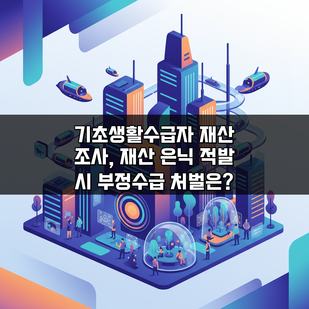 기초생활수급자 재산 조사, 재산 은닉 적발 시 부정수급 처벌은?