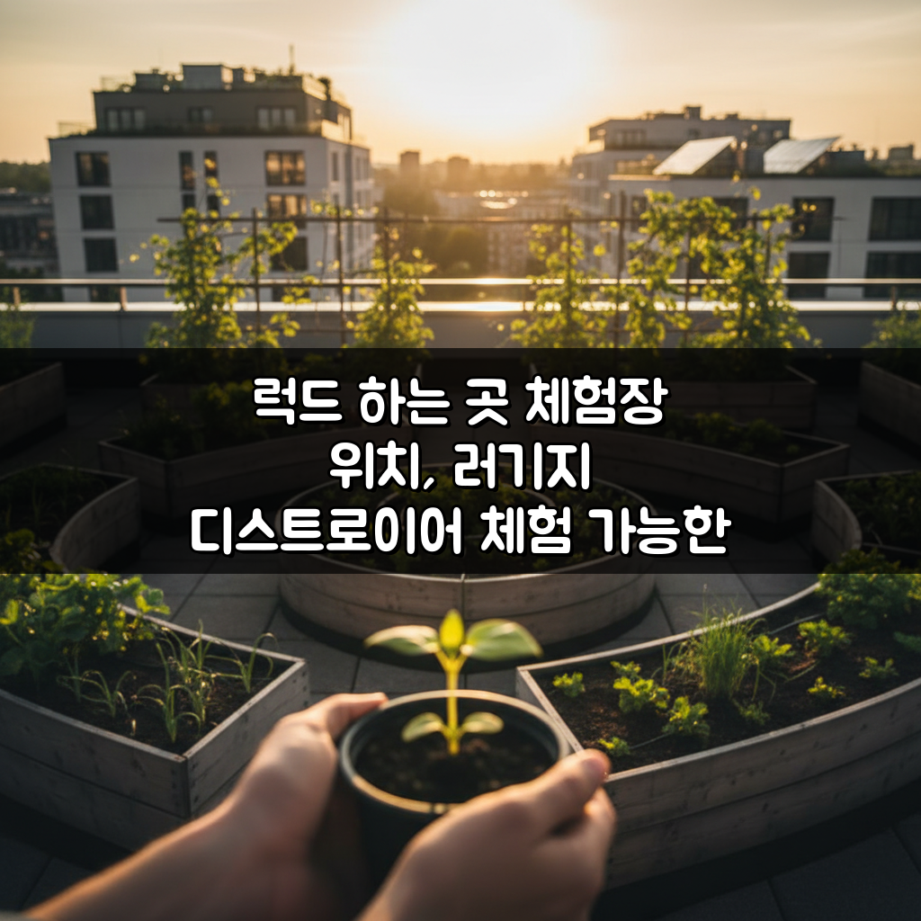럭드 하는 곳 체험장 위치, 러기지 디스트로이어 체험 가능한 곳 어디?