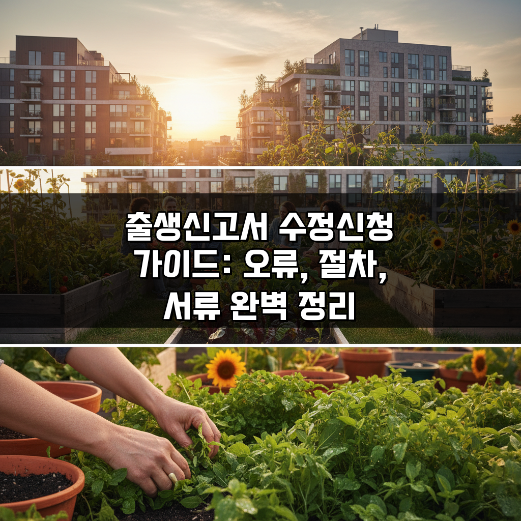 출생신고서 수정신청 가이드: 오류, 절차, 서류 완벽 정리