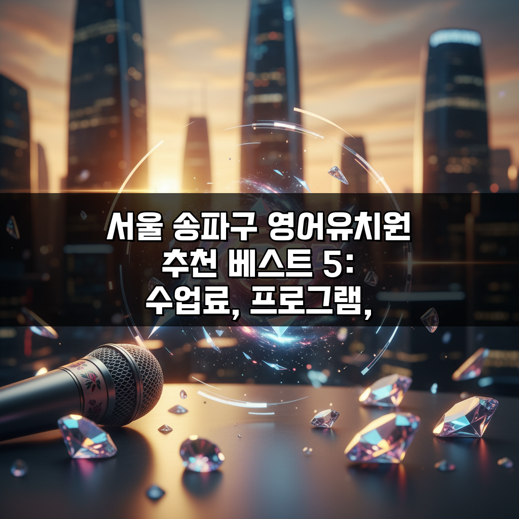 서울 송파구 영어유치원 추천 베스트 5: 수업료, 프로그램, 차량, 급식, 특별활동 비교