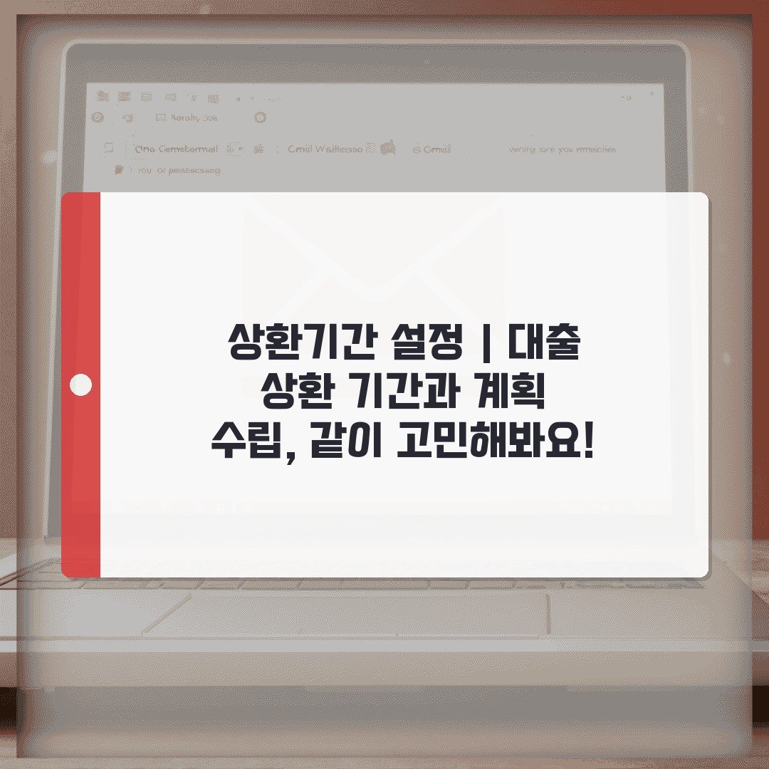 상환기간 설정 | 대출 상환 기간과 계획 수립, 같이 고민해봐요!