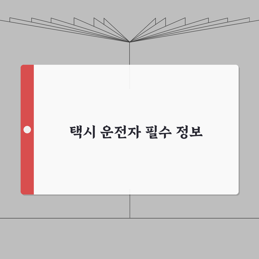 개인택시 공제조합 가입 절차 | 신규 택시 운전자 필수 정보 꿀팁 공유해요!