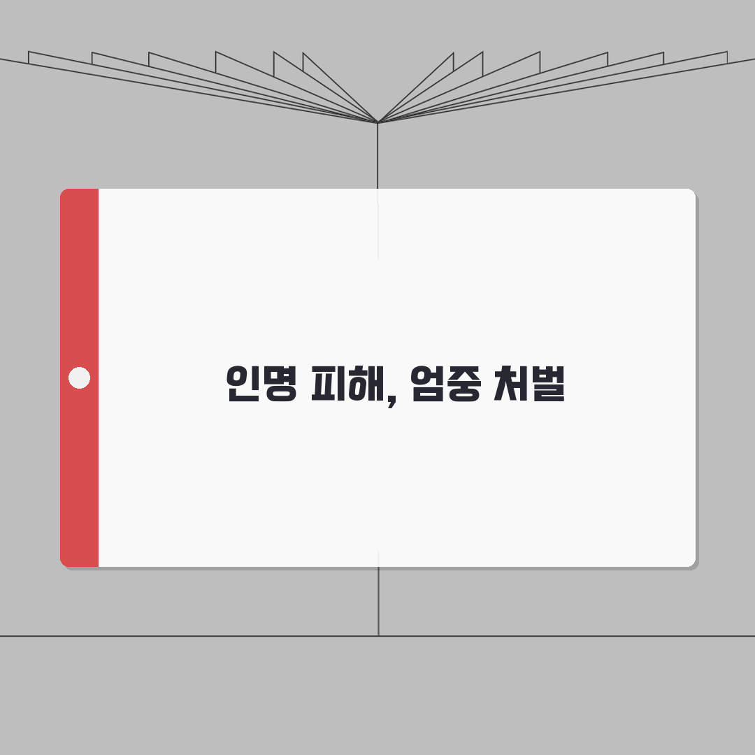음주운전 사고 처벌기준 인명피해 | 음주운전 교통사고 시 가중처벌: 7가지 핵심 총정리